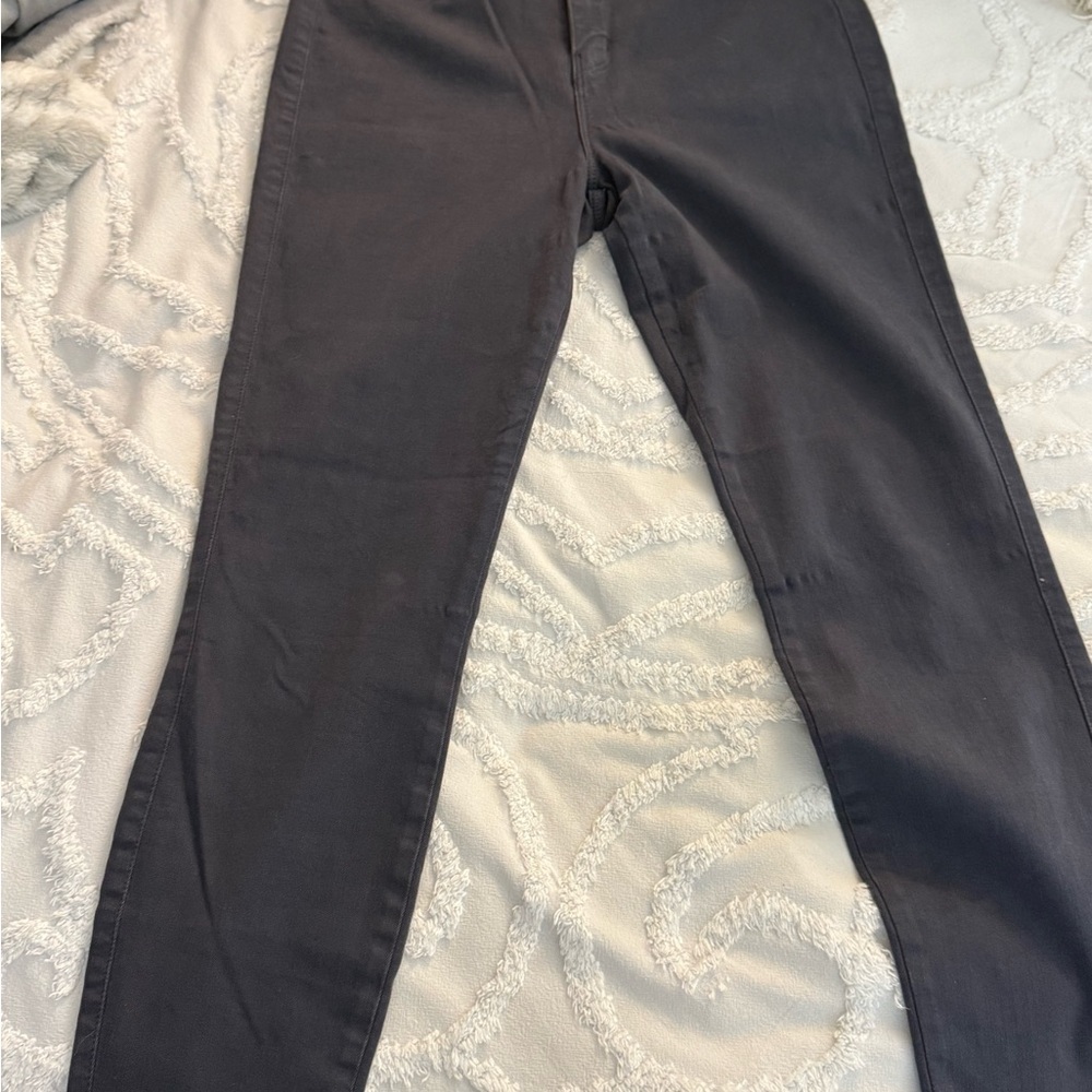 L'AGENCE Charcoal Cotton Blend Pants